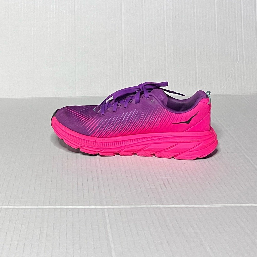 Hoka Women's Purple and Hot Pink Athletic Running Shoes - Picture 3 of 11